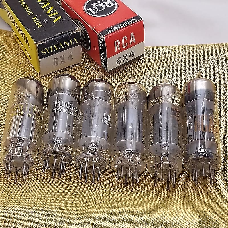 RCA GE etc. 1 (ONE) 6X4 EZ90 audio tNOS radio amplifier vintage vacuum tube  rectifier 1946-1965