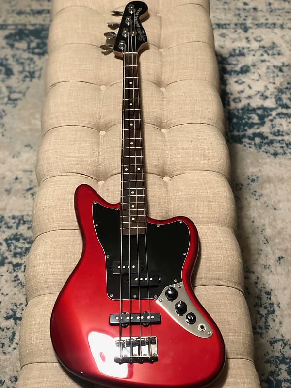 Fender Squier Vintage Modified Jaguar Bass 2018 Red | Reverb Canada