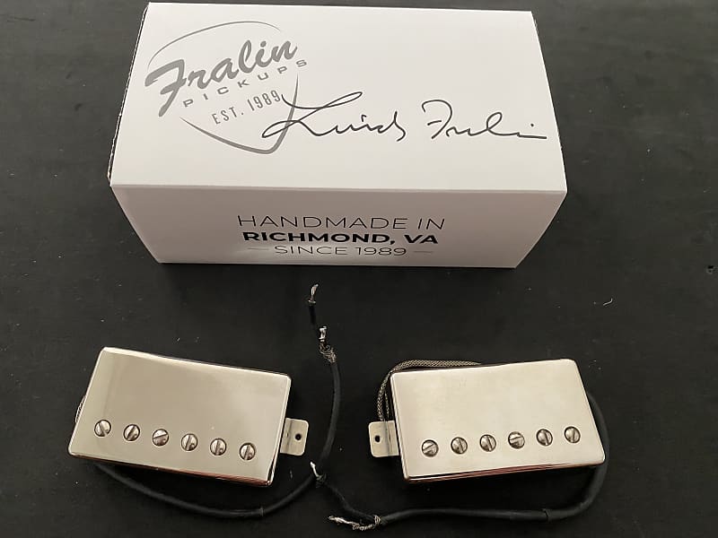 Lindy Fralin Pure P.A.F Humbucker Set - Raw Nickel Covers