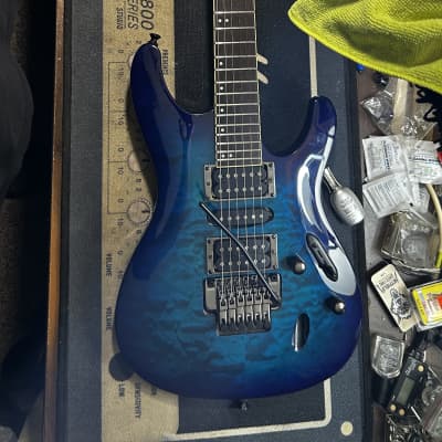 Ibanez RG370FMZ-SPB Sapphire Blue Solid Body Electric Guitar