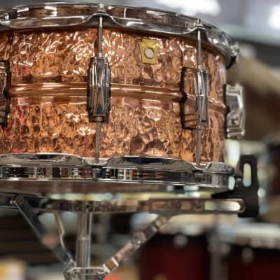 LUDWIG 14X6.5 HAMMERED COPPERPHONIC SNARE DRUM image 3