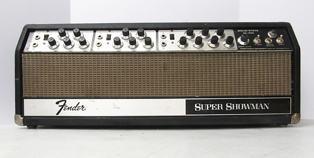VINTAGE 1968 FENDER SUPER SHOWMAN SS 1000 SOLID STATE AMP HEAD