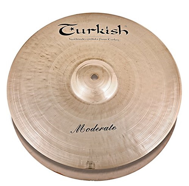 Turkish Cymbals 14" Moderate Series Moderate Hi-Hat Pair M-H14 (Pair) image 1