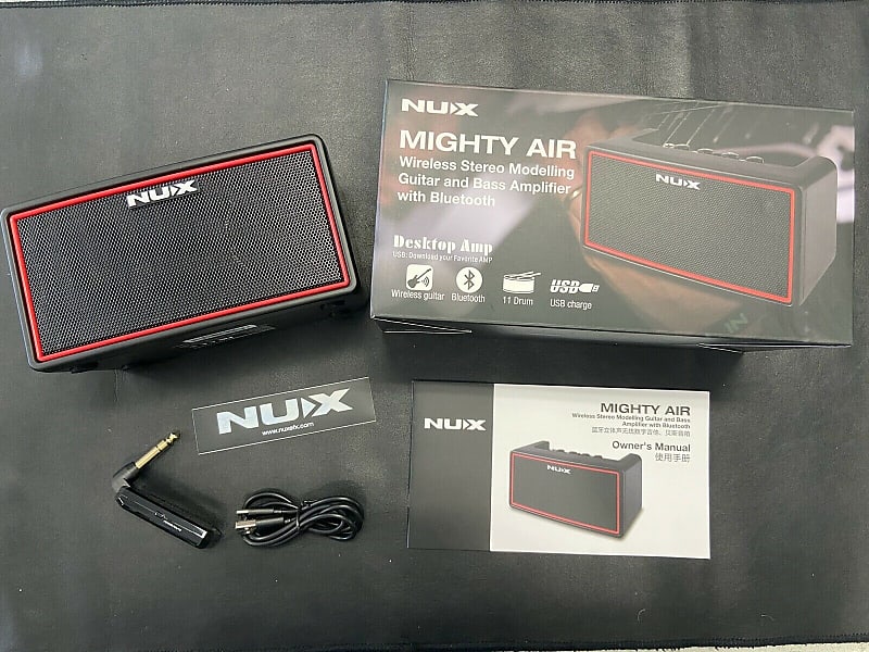 NuX Mighty Air Portable Desktop Guitar Amplifier with Wireless Transmitter  Black | Reverb