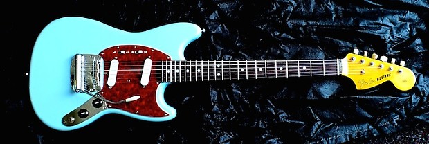 Japanese Fender Mustang - Sky Blue | Reverb