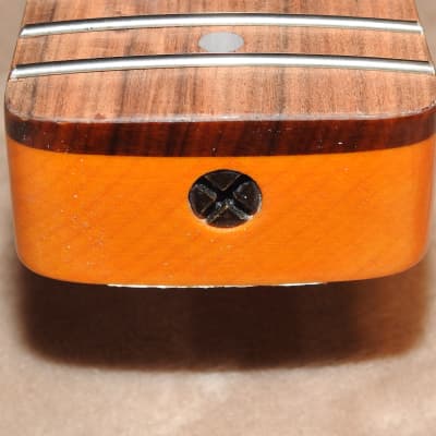 WD Music SNVSVPF Lic. Fender Pau Ferro Stratocaster Neck Vintage Amber Gloss Poly Soft V Profile #2 image 17