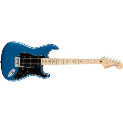 Squier Affinity Series Stratocaster Maple Fingerboard Electric Guitar Lake Placid Blue image 4