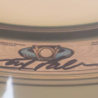 Ludwig Artist Signature Carl Palmer "Venus" Green Brass 3.7 x 14" Snare Drum w/ DieCast Hoops - 2022 image 2