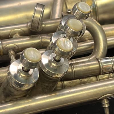 1951 C.G. Conn 22I 4-Valve "Fast/Short Action Valve" Bell-Front Silver-plated Bb Euphonium image 4