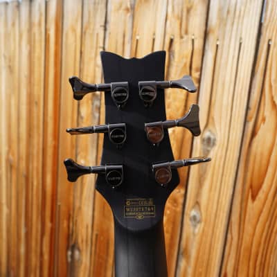 Schecter DIAMOND SERIES Stiletto Studio-6  - See Thru Black Satin 6-String Electric Bass Guitar image 8
