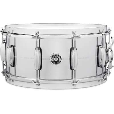 Gretsch GB4164 6.5X14 Chrome Over Brass Snare Drum image 1