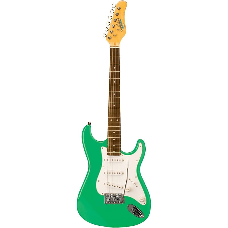 Oscar Schmidt OS-30-SFG Solid Body 3/4 Size Electric Guitar, Surf Green image 1