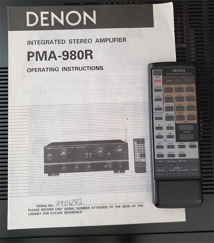 送料無料　美品　DENON INTEGRATED AMPLIFIER Denon PMA-980R Amplifier | 2 x 90 Watt | Phono MM MC | Stereo