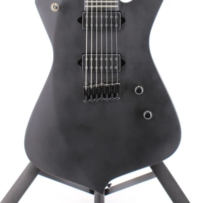 Ibanez Iron Label Iceman 7-string Electric Guitar Black Flat ICTB721BKF image 1