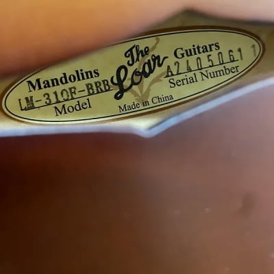 LUTHIER / PROJECT - The Loar Honey Creek LM-310F-BRB Brown Burst F Style Mandolin image 7