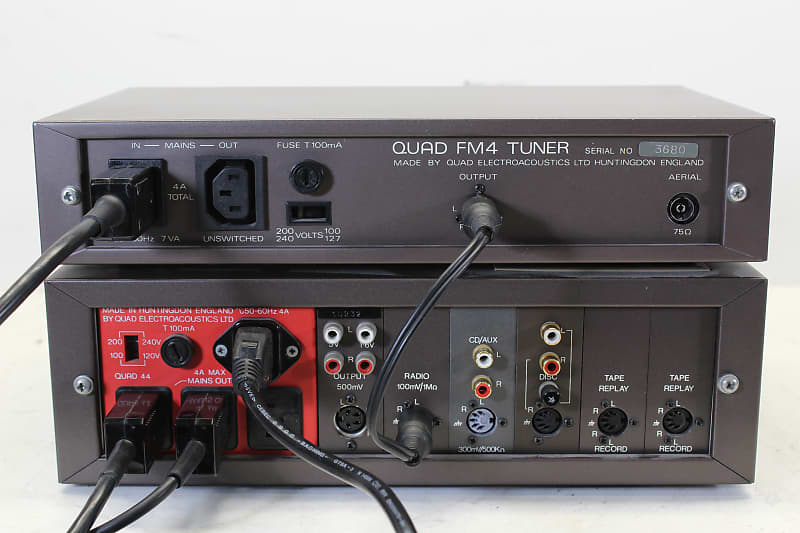 定率割引 西日本 Quad 44 Pre Amp And FM4 Tuner Set with manuals | Reverb アンプ