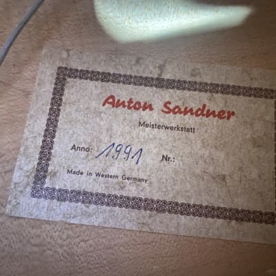 Anton Sandner Custom Archtop 1991 image 19