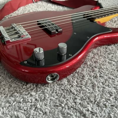 Fender Modern Player Dimension Bass 2013 MIC Candy Apple Red 4-String Guitar image 3