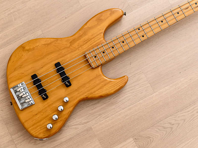 1990 Fender Jazz Bass JBR-800 w/ Active Preamp, Natural Ash Body, Japan MIJ  Fujigen