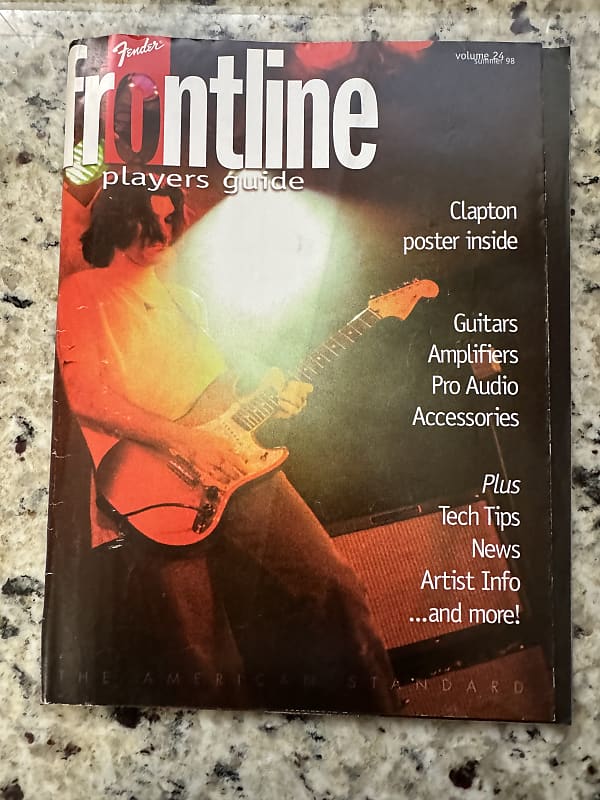 Fender Frontline Magazine Catalog 1998 Clapton Stratocaster Reverb