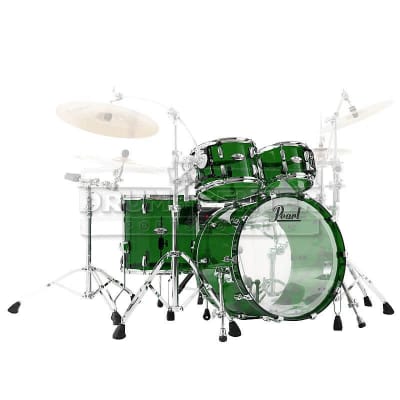 Pearl Crystal Beat 4pc Acrylic Drum Set Emerald Glass