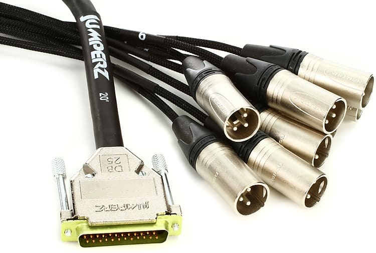 JUMPERZ JDB25XLRM ZipLine DB25 to XLR Male 8channel Analog Reverb