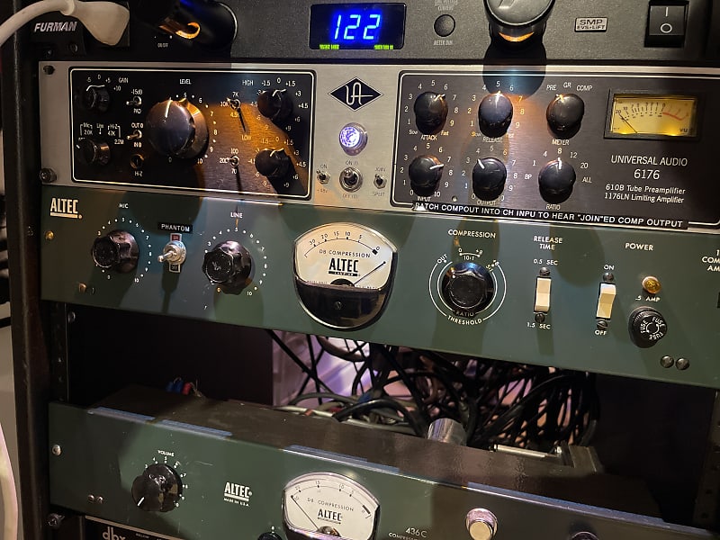 Heavily Modified Altec 1591A microphone preamp 1-of-a-kind tube mic pre / 436 compressor combo - a HOTROD MONSTER image 1