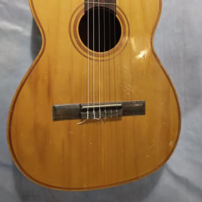 Giannini AWN-20 Classical Nylon String Acoustic Guitar 1970s? - Natural image 2
