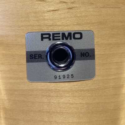 Russ McKinnon's, Remo 14x11.5" Brazilian Marching Snare Drum 1980's - Natural image 5