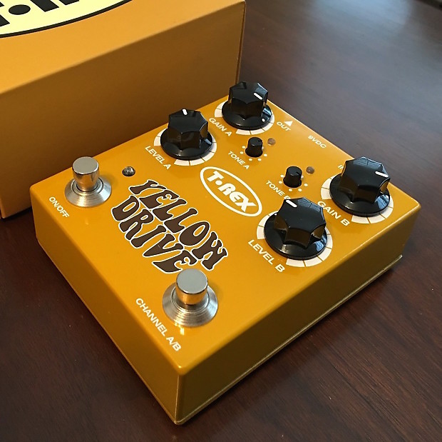 T-Rex Yellow Drive Dual Channel Distortion Pedal image 1
