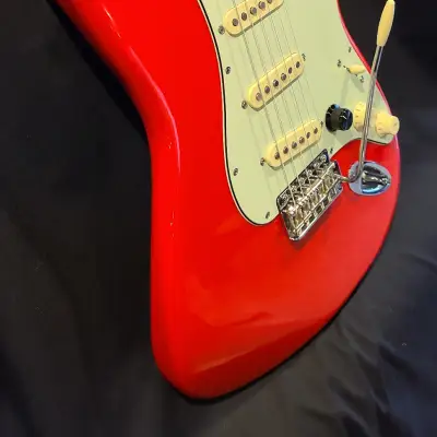 Custom Fender Stratocaster Hot Rod Red Nitro Knopfler '61 Inspired w/Gigbag Very Light Relic image 3