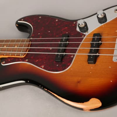 Fender 60th Anniversary Road Worn '60s Jazz Bass - 2020 - Sunburst image 13