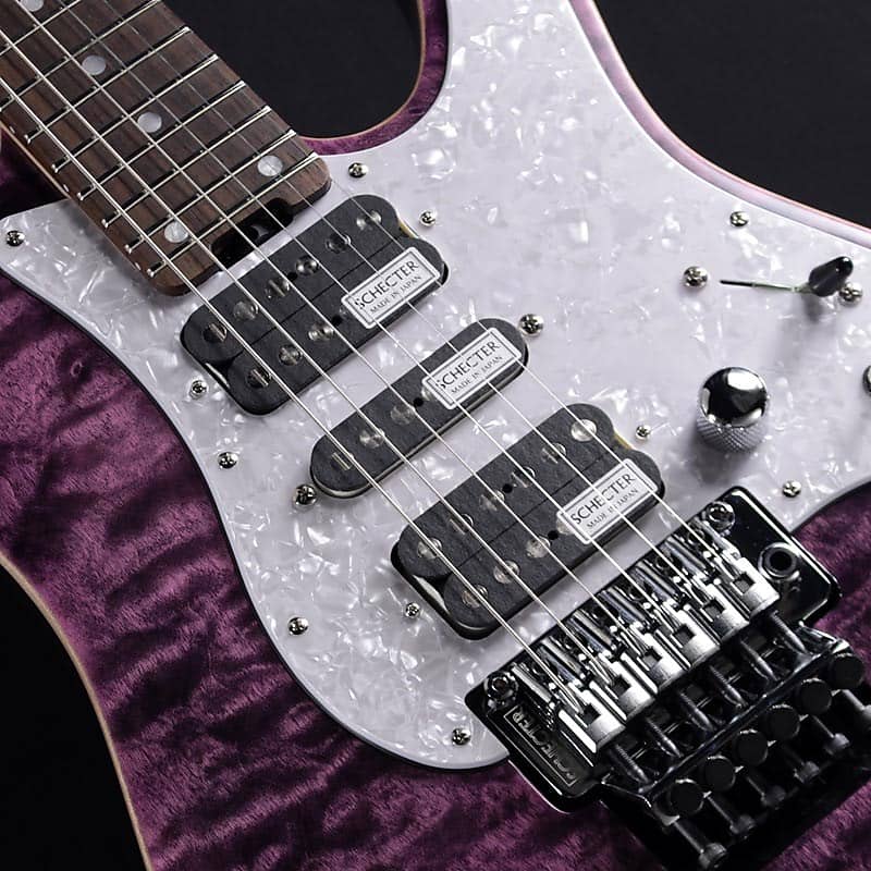SCHECTER SD-2-24-AL (See-Thru Purple/Rosewood) -Made in