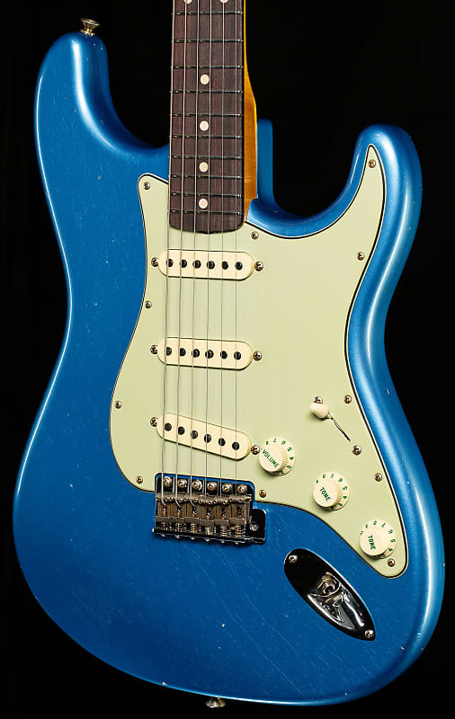 Fender Custom Shop Willcutt True '62 Stratocaster Journeyman Relic Lake Placid Blue 60s Oval C (895) image 1