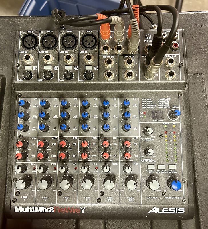 Alesis MultiMix 8 FireWire 8-Channel Mixer 2000s - Black | Reverb