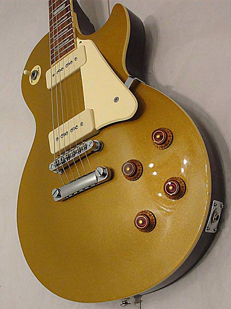 1998 Epiphone Les Paul 59' Gold Top electric Guitar Metallic