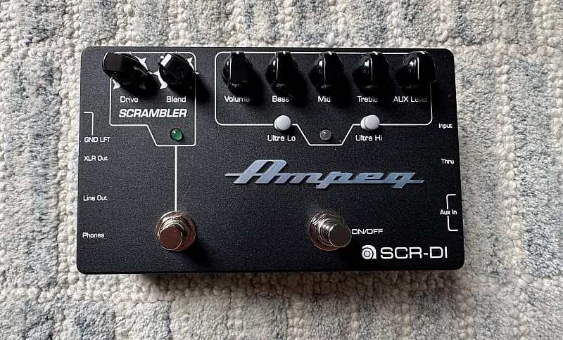 Ampeg SCR‑DI Bass DI Preamp with Scrambler Overdrive Pedal