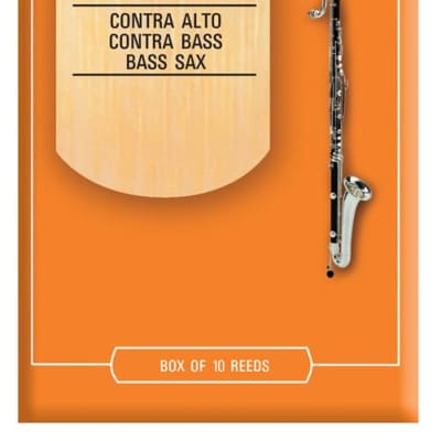 Rico by D'Addario Contra Clarinet/Bass Sax Reeds, Strength 2, 10-pack image 1