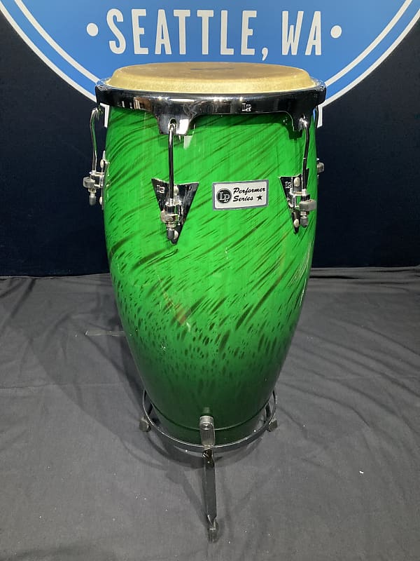 Frankie Banali's Quiet Riot, LP Performer Series 11-3/4" Conga and Stand. 2000's - Green Fade image 1