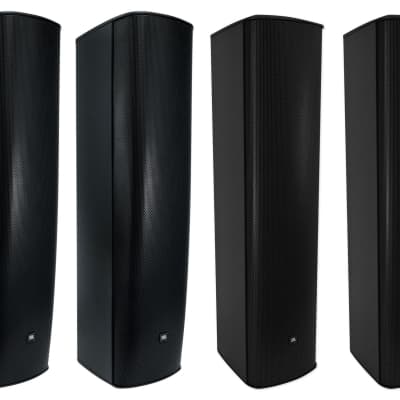 (2) JBL CBT 1000 1500 Watt Black Wall Mount Line Array Column Speakers+Extension image 1