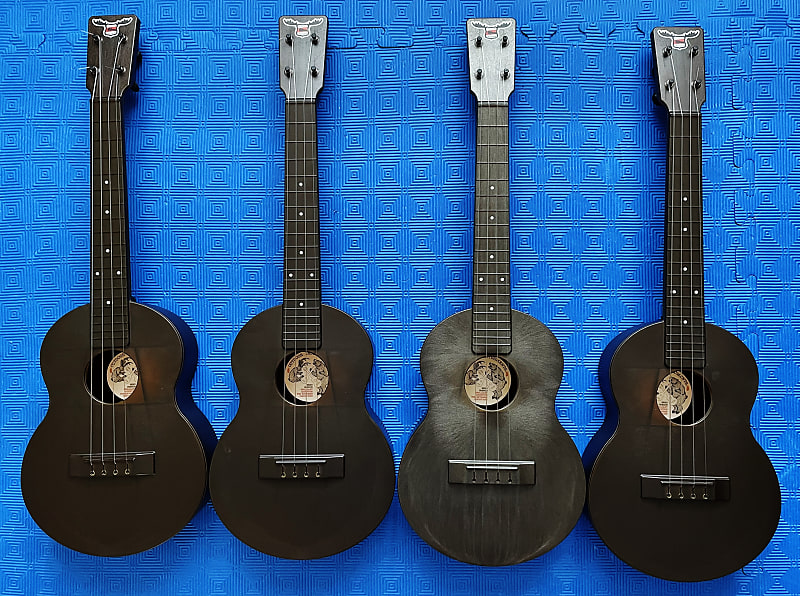 Outdoor Ukulele brand Tenor Brown Ukuleles - Brand New in Box - ALL 4  INCLUDED | Reverb