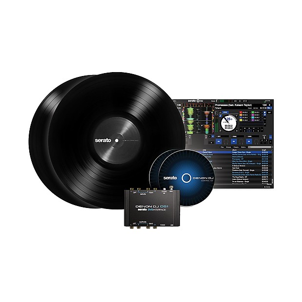 Denon DJ DS1 Serato DVS Digital Vinyl System Interface + Glow 12 