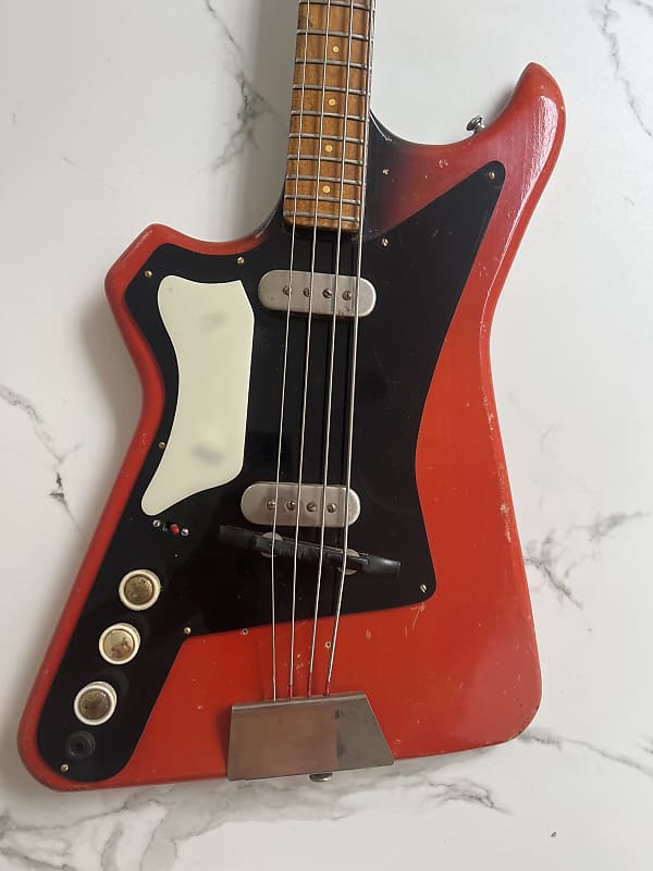 Ultra Rare Circa 1960 Fenton Weill Contra Bass Lefty Left Handed Lefthand Rare Vintage Burns image 1