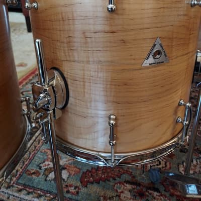Summit Solid Curly Maple Double Bass Drums: (2)15x22,7x10,8x12,9x13,14x14FT,16x16FT w/6.5x14 Snare image 22