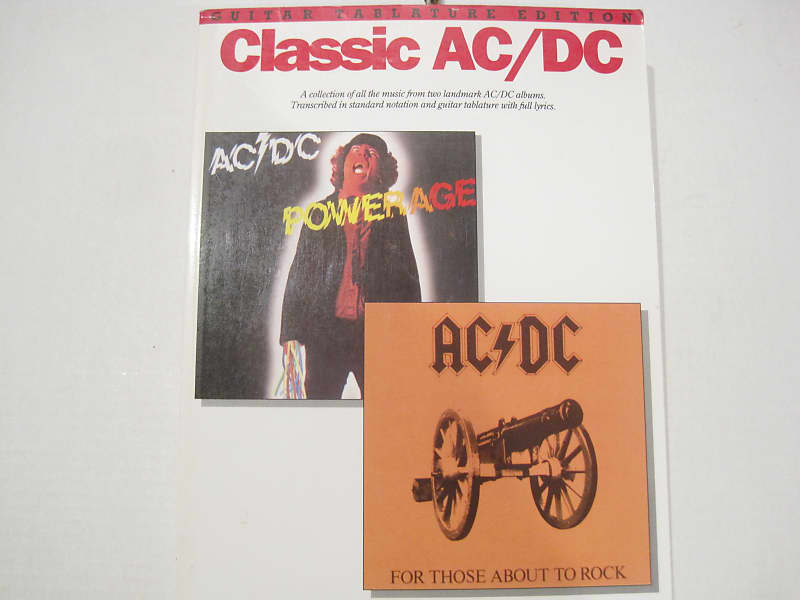 AC/DC Classic Powerage & For Those About To Rock Sheet Music | Reverb