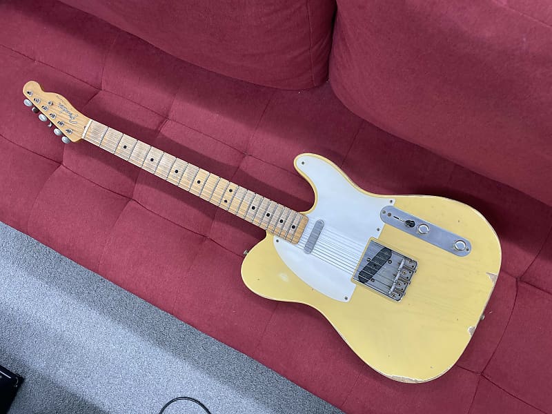 ギター Fender Road Worn 50s telecaster Fender Road Worn '50s Telecaster - Blonde With Maple
