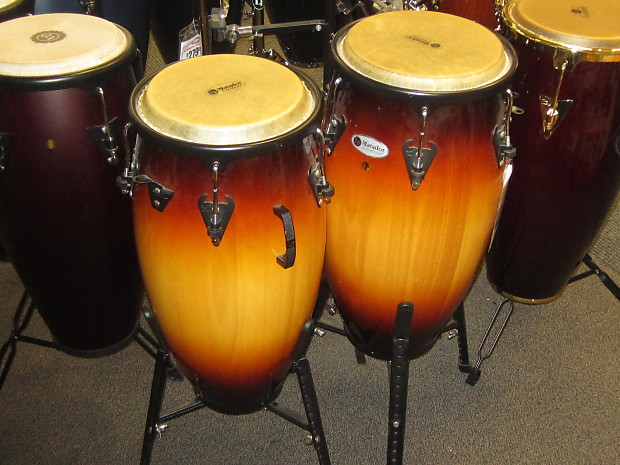 Latin Percussion M846S-VSB Matador Series Custom Accent 11" / 11.75" Conga Set w/ Stand image 1