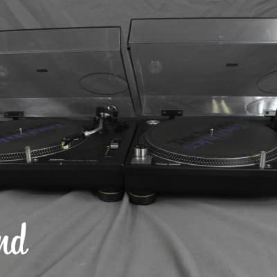 Technics SL-1200MK3 Black Pair Direct Drive DJ Turntables in Good condition image 3