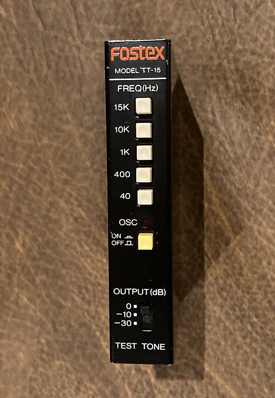 配信機器・PA機器・レコーディング機器 FOSTEX TT-15 TEST TONE OSC. Fostex TT-15 Test Tone Oscillator - Needs Repair | Reverb