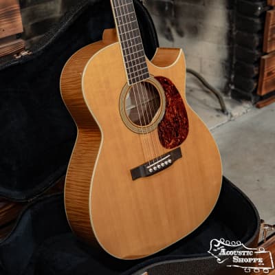 (Floor Model w/ Full Warranty) Preston Thompson Custom Shop OOOO-CWJMS Sitka/Figured Maple Acoustic Guitar #1404 image 1